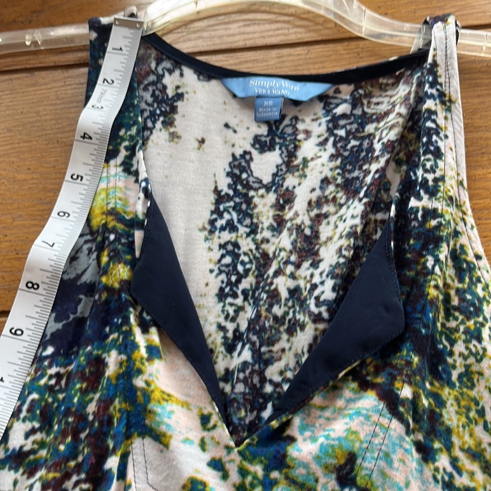 Vera wang flowy dress, vibrant colors - Picture 3 of 6